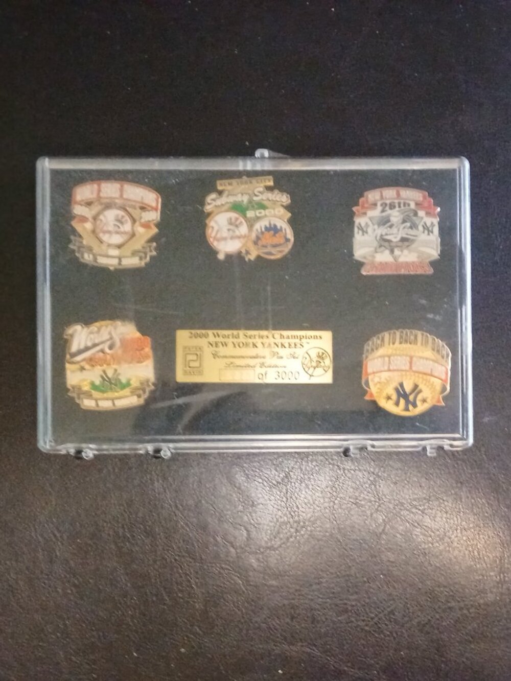 Peter David 2000 World Series Champions York Yankees Pin Set
